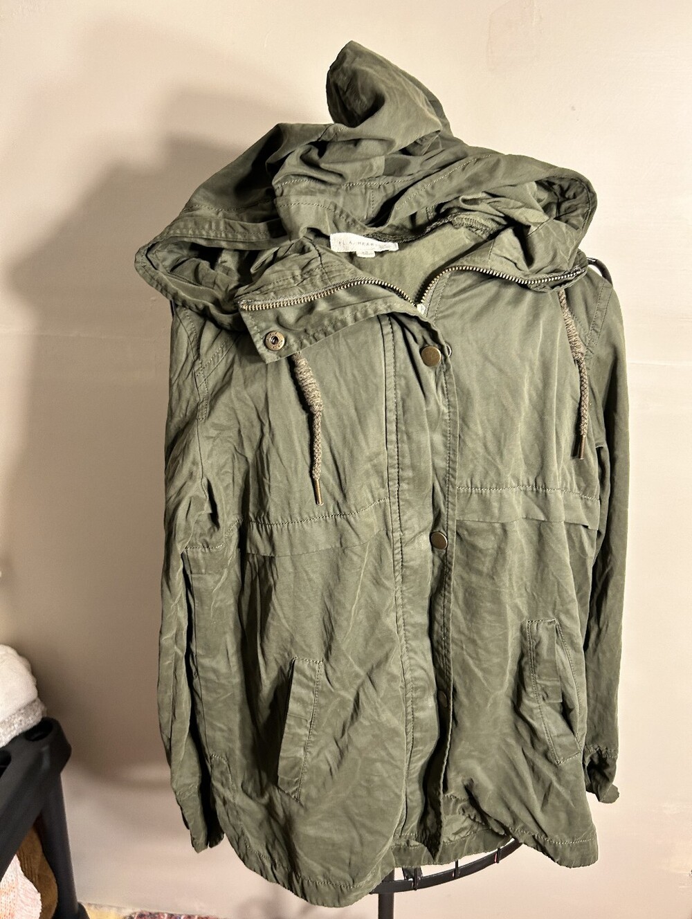 size extra small womens green light  coat jacket hoodie outdoor gorpcore